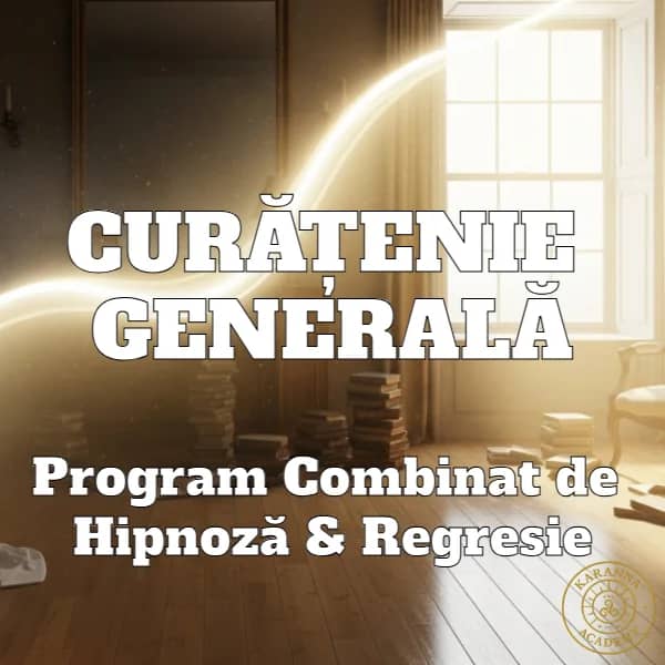 Program Combinat de Hipnoză & Regresie - CURĂȚENIE GENERALĂ