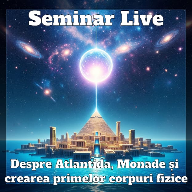Seminar live Despre Atlantida, Monade și crearea primelor corpuri fizice pentru întruparea spiritelor