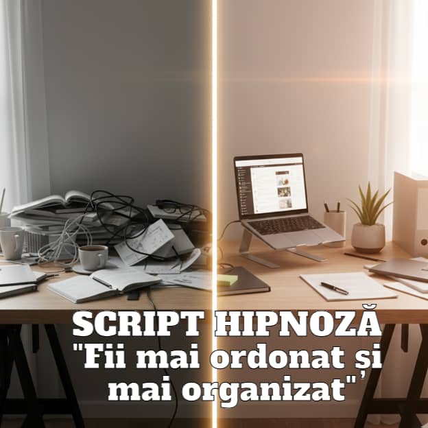 SCRIPT HIPNOZĂ – Fii mai ordonat și mai organizat
