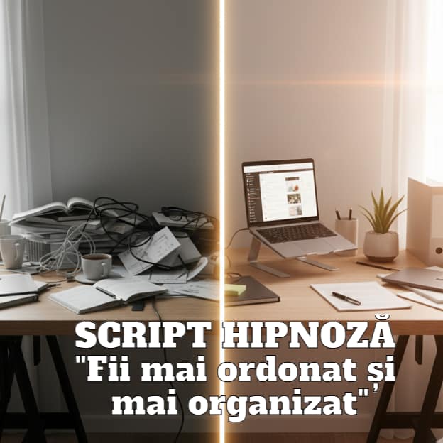 SCRIPT HIPNOZĂ – Fii mai ordonat și mai organizat